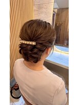 ヘアアレンジメント ボガスティーズ 溝の口店(Hair arrangement Vogusty's)&nbsp;ルーズシニヨン/アップスタイル/王道ヘア/ブライダル