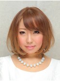 柔らかふんわりボブ