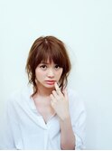 大人可愛い愛されミディアムヘア