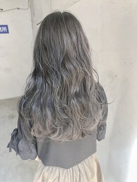 ヘアーアンドアトリエ マール(Hair&Atelier Marl) 【Marl】グレージュカラーの波巻きロング☆