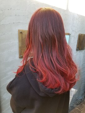 ユーアールキャッスル(UR CASTLE) コーラルピンクバレイヤージュ風グラデーションカラー