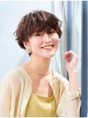 【AUBE HAIR】マニッシュショート×ゆるパーマ