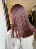 ブリーチなしのピンクヘアカラー