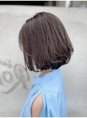 レイヤー×ナチュラルショートボブ