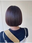 丸みボブ◯ツヤ◯こっくりカラー◯ブラウン◯ベージュブラウン
