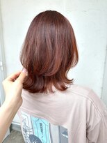 ジュエ ヘアー デザイン(Jue hair design)&nbsp;秋先取りカシスオレンジ×レイヤーボブ