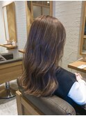 セミロング/グレージュカラー/ニュアンスカラー/20代30代40代