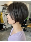 *ショート×グレージュ*