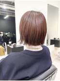 《FRAME porto》ショートボブ×オレンジ