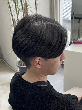 ルアン 大分駅店(ruen) 大分 府内 メンズカット センターパート 曲がる縮毛矯正