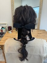 サリーワンフォーワン(Sally 141)&nbsp;ベロアリボンの編み下ろし