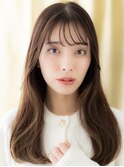 ミルクティーアッシュくせ毛風小顔エアリーロングZ上尾30代40代