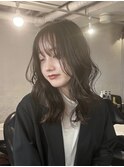 くびれ アプリコットオレンジ 夏のヘアアレンジハイライトカラー