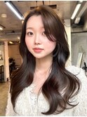 うるツヤオリーブベージュモテ髪色気くびれヘア美髪大人ヘア