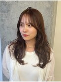 柔らか透明感◎王道レイヤー×ブリーチ無しグレージュ/10代20代