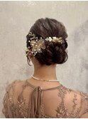 アップヘア/結婚式/参列/王道ヘア