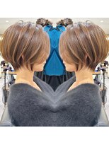 バンプ ギンザ(BUMP GINZA) 30代40代50代大人ショート髪型丸顔前髪なし似合わせ 安