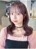ガーリーピンクベージュウェーブ_F20784