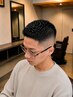 ≪スキンフェード≫カット＋アイロンパーマ＋シェービング