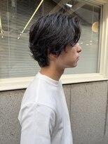 パーク(PARK)&nbsp;メンズセンターパートニュアンスパーマ