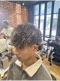 ブラウンメッシュツイスパ