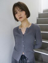 ルーム(Loom.)&nbsp;ケアブリーチ 切りっぱなしボブ レイヤーボブ 流しバング