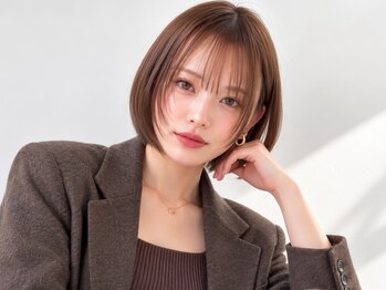 【全席完全個室サロン】ef lien西大寺 × 髪質改善ミルボンAujua認定サロンの写真/【NEW OPEN★完全個室】 スタイルデザインの中でボリュームを残す・タイトにまとめるの絶妙バランスが◎
