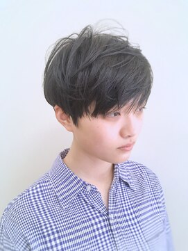 ラミール マツエ(lamiell matsue) マッシュグラデーションショート/グレーベージュ/イメチェン