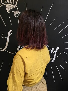 ラべリー 池袋(LOVELEY) お客様スタイル ピンクグラデーション