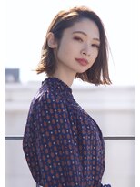 アトリエ フェム(atelier.fem)&nbsp;切りっぱなしボブ×ラフベージュ