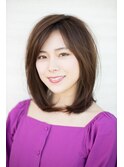 フェミニン☆アッシュミディアム×30代