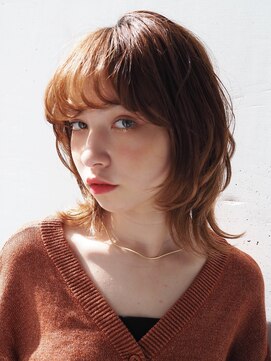 シュリット(schritt) ミディアムウルフレイヤー 顔周りウルフ makita