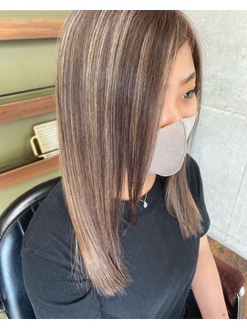 ガルボ ヘアー(garbo hair) #3Dカラー#外国人風#ハイライト#ヘアカラー#コントラストカラー