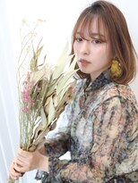 テトテ 天王寺店(tetote)&nbsp;【tetote天王寺】ゆるふわワンカールロブ　シースルーバング