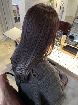 エフ 心斎橋(F a firm faith) ラベンダーアッシュ/ブルーサファイヤ/暗髪