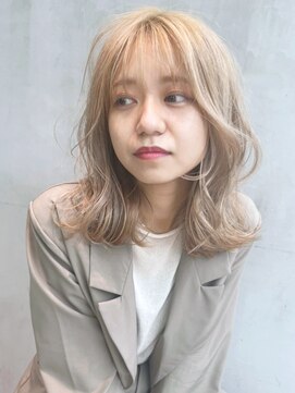 アイティーバイアルバム 下北沢店(IT by ALBUM) シフォンベージュ_ショコラベージュボブルフベビーバング_8773