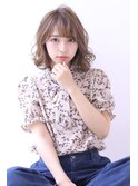 ことりベージュローライト大人かわいい小顔スリークボブ大人ボブ