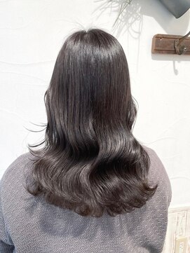 ネオリーブアオバ 高田馬場店(Neolive aoba) アディクシーカラーサファイアで仕上げた暗髪カラー