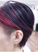 前髪インパクトでツーブロックの【カッコイイ系ショートボブ】