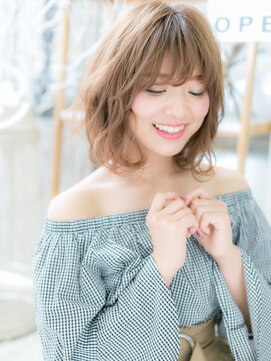 カバーヘア 上尾西口店(COVER HAIR) ゆるふわくせ毛風無造作カール小顔ボブディh2上尾20代30代40代