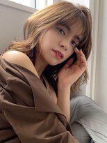 ジエクト カナウ(The Ect canow)&nbsp;ミルクティーアッシュ外ハネボブシースルーバング