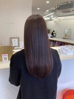 ピシェ ヘア デザイン(Piche hair design)&nbsp;【水素カラーで髪質改善仕上がり】艶ストレートヘア/ブラウン