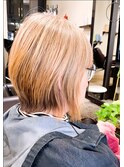 手で乾かすだけ♪白髪でも縮毛カラーショートOK