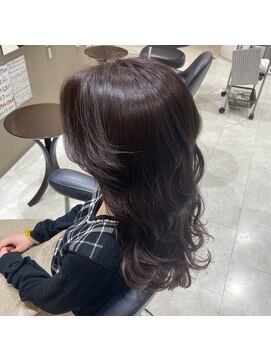 ロンロンシャ 都ホテル店(RONRONCHAT) 艶ブラウンカラー×ローレイヤー