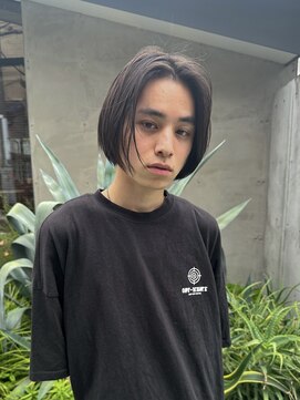 ノラジャーニー(NORA Journey) メンズボブウルフメンズミディアムレイヤーカットメンズウルフ