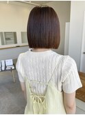 髪質改善、縮毛矯正ボブ