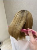 ブリーチ縮毛矯正