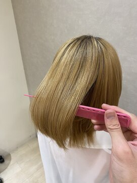 シンプル(Simple) ブリーチ縮毛矯正