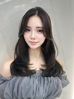 コア 銀座(COA) 小顔レイヤー　前髪顔周り　髪質改善縮毛