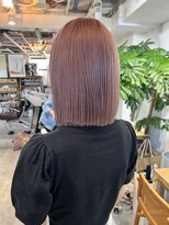 ロア インターナショナル 新宿店(LoA International)&nbsp;【LoA】ハイトーンバピンクベージュ長めボブ